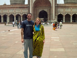 Not covered enough for cultural standards? Some mosques will give you a cover-up. So stylish! :) 