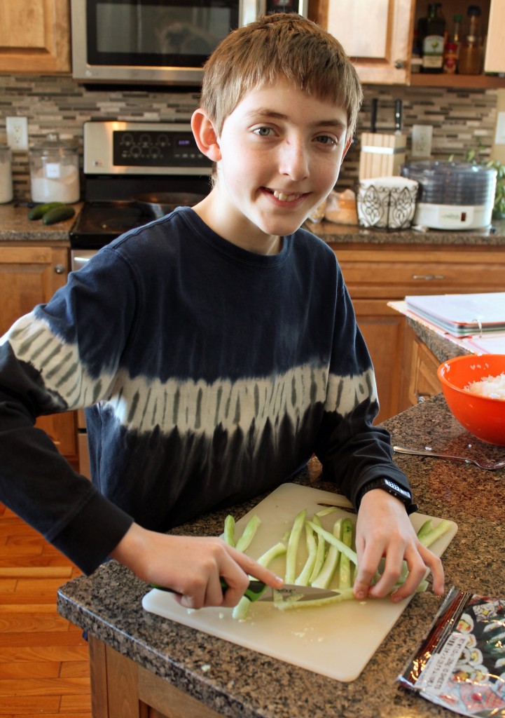 Cletus whips up some sushi