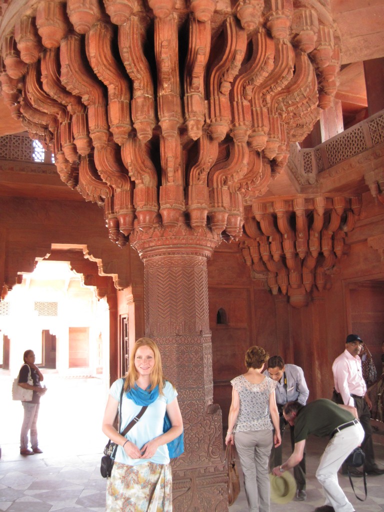 The emperor's throne was on top of this column--hard to assassins to reach him. He was no dummy.