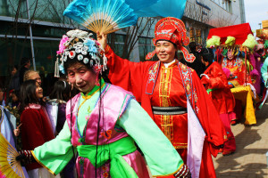 Dancers at a Temple Fair