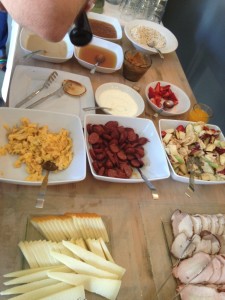 A traditional Cretan breakfast
